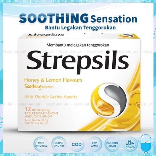 

STREPSILS HONEY LEMON PERMEN PELEGA TENGGOROKAN ISI 12 BUTIR DIJAMIN ORIGINAL