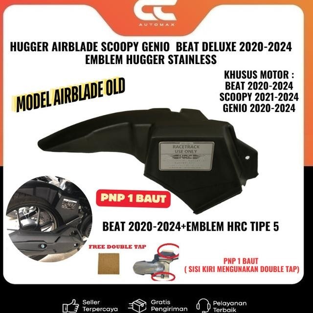 Hugger Airblade Scoopy Genio Beat New Deluxe 2020-2024 + Emblem Hugger