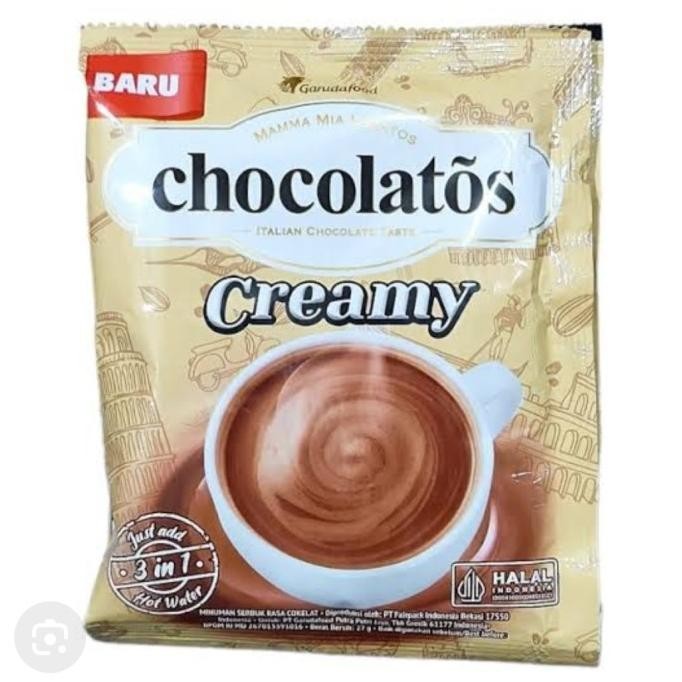 

Minuman Coklat Kreami Chocolatos Drink Creamy Renceng 10 Pcs