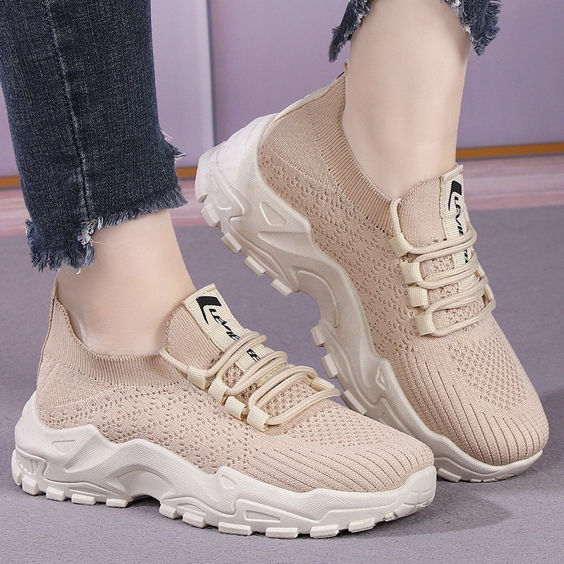 Sepatu Wanita Dewasa 2024 Sneakers Korean Style Hitam&Putih Sneaker Olahraga Terbaru Senikres Spatu 