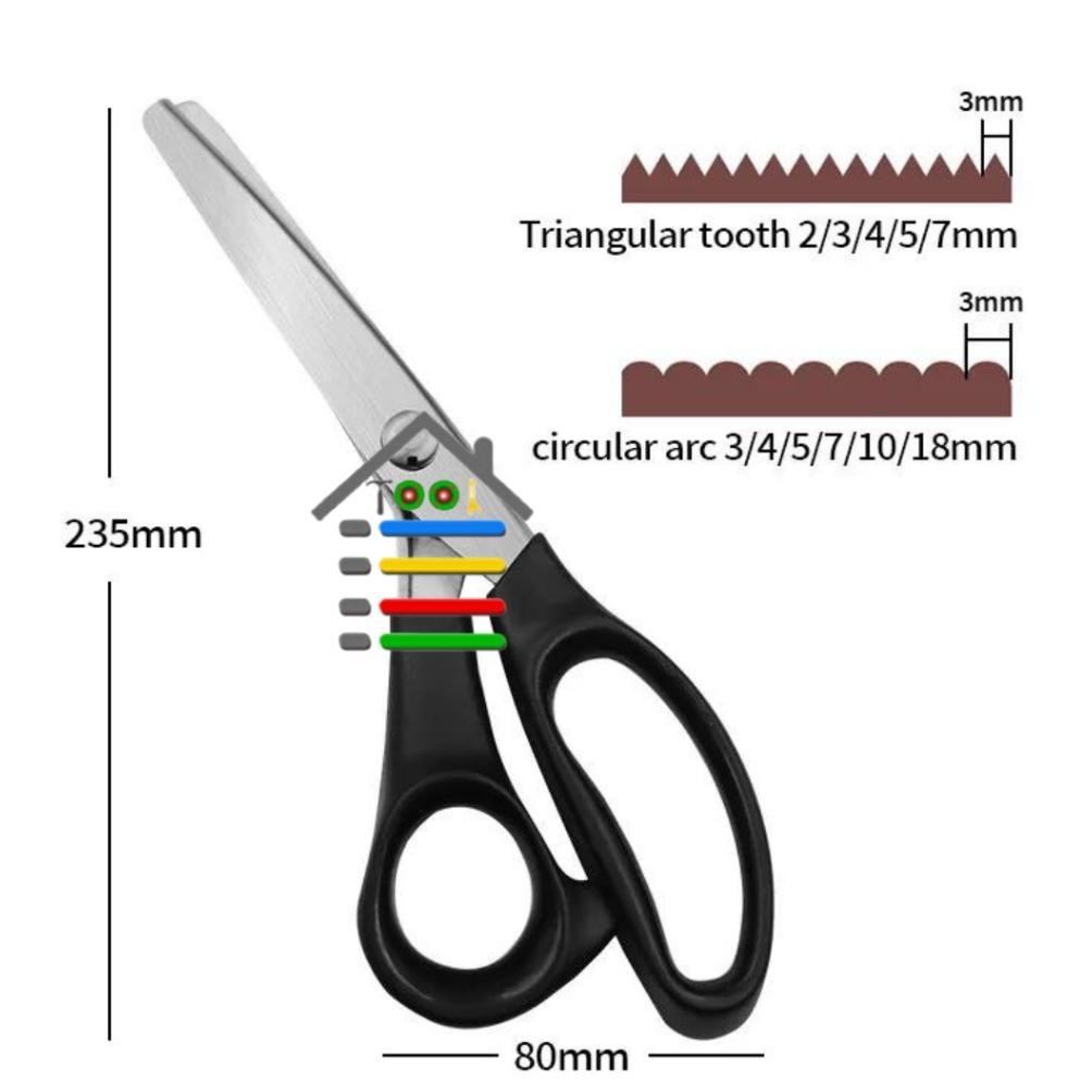 

Ku09 Gunting Kain Kertas Model Zigzag / Gelombang 3/5/7 Mm Terlaris