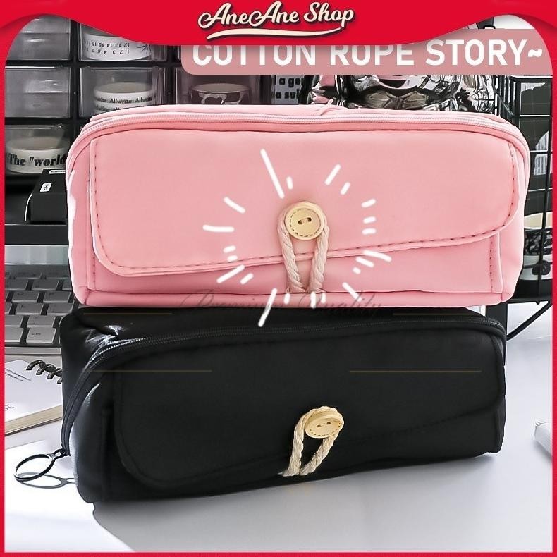 

Murah Meriah Tempat Pensil Kanvas Berlapis Kapasitas Besar Dengan Cotton Rope Story Organizer Alat Tulis Serbaguna Diskon Gede