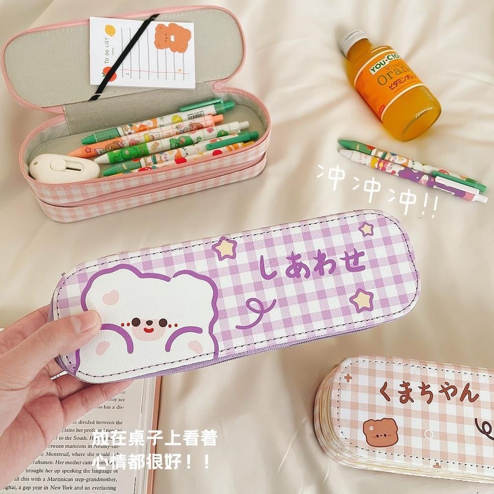 

Fb-4 Kotak Pensil Sleting Import Korea / Grid Waterproof Pencil Case / Tepak Pensil Aesthetic Tahan Air / Premium Tempat Alat Tulis Murah Bahan Kain Lembut / Minimalis Korean Style Stationery / Tempat Pensil Motif Plaid / Rossy / Colorful Make Up Pouch