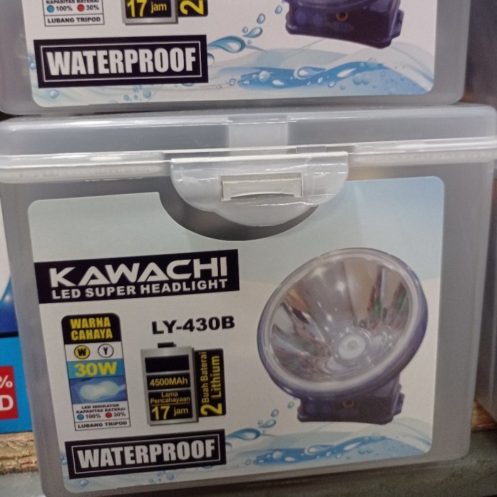 HEADLAMP KAWACHI 30W LY-430B SENTER KEPALA 30 WATT WATERPROOF PUTIH