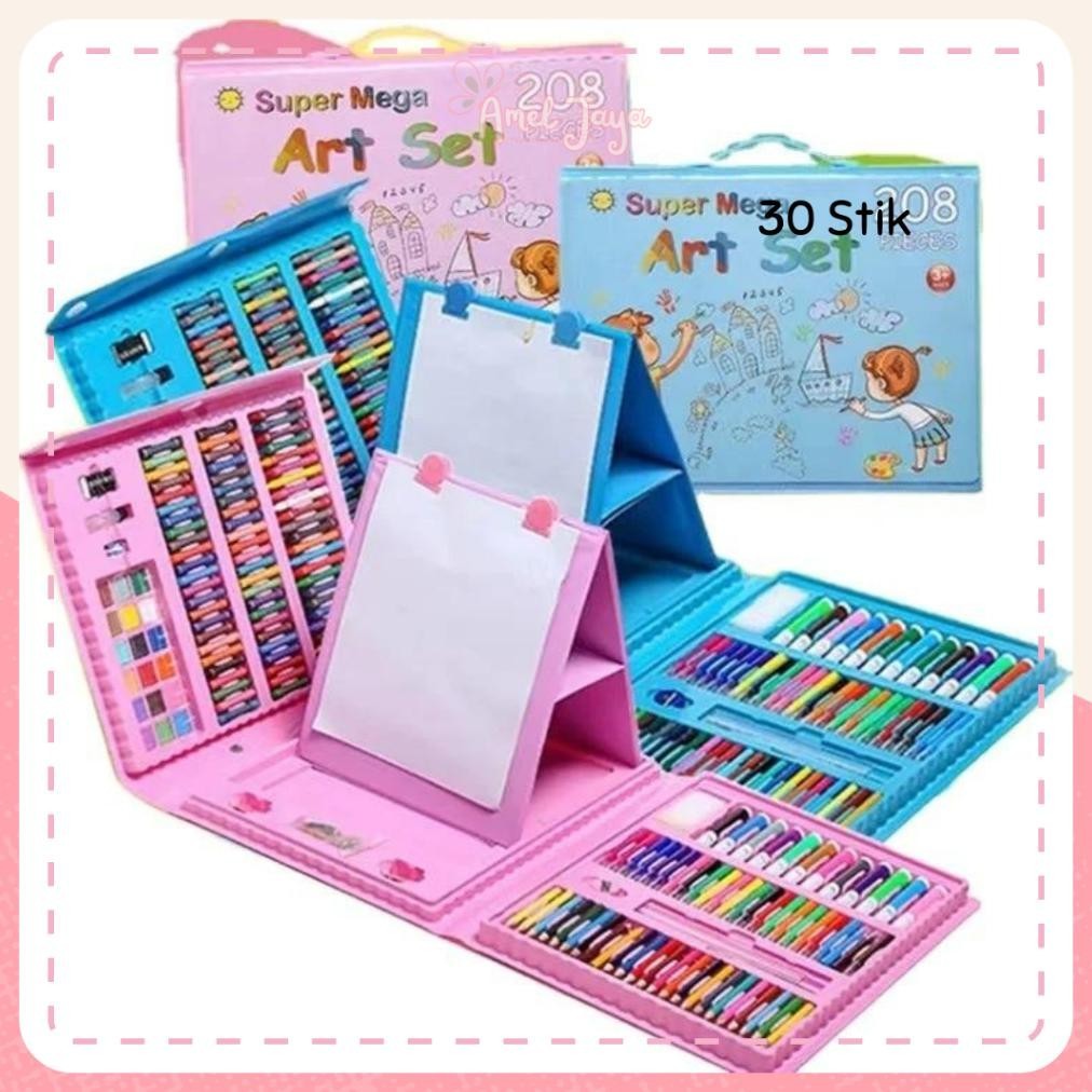 

Premium Ajsstore Crayon Set Mewarnai Dan Melukis Art Set Isi 208 Pcs Ga24