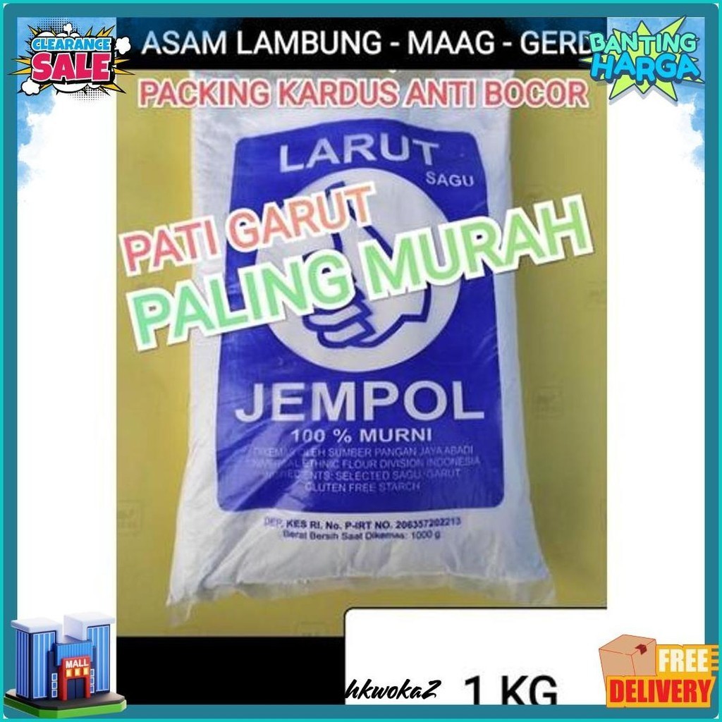 

Tepung Pati Halus Garut / Irut / Sagu Cap Jempol Asli 100% ( Perkilo Sangat Halus Dan Nikmat ) (6.6)