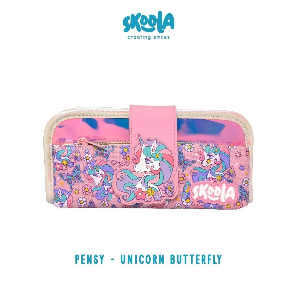 

Terlaris Skoola Tempat Pensil Lipat 3 Pencil Case Threefold Anak Perempuan Lucu Unicorn Cat - Pensy Er-56