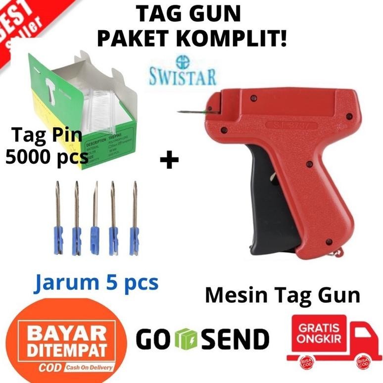 

8.8 Tag Gun Merek Swistar Alat Tembak Pemasang Label Bandrol Harga Hangtag Termurah Hig Quality