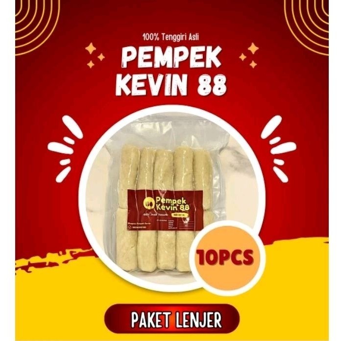 

PEMPEK PALEMBANG LENJER 10 PCS IKAN TENGGIRI SUPER 100% ASLI PALEMBANG