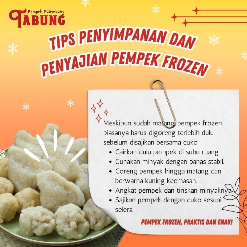 

PEMPEK PALEMBANG PREMIUM IKAN GABUS + CUKO *MIN 10 PCS ASLI PALEMBANG