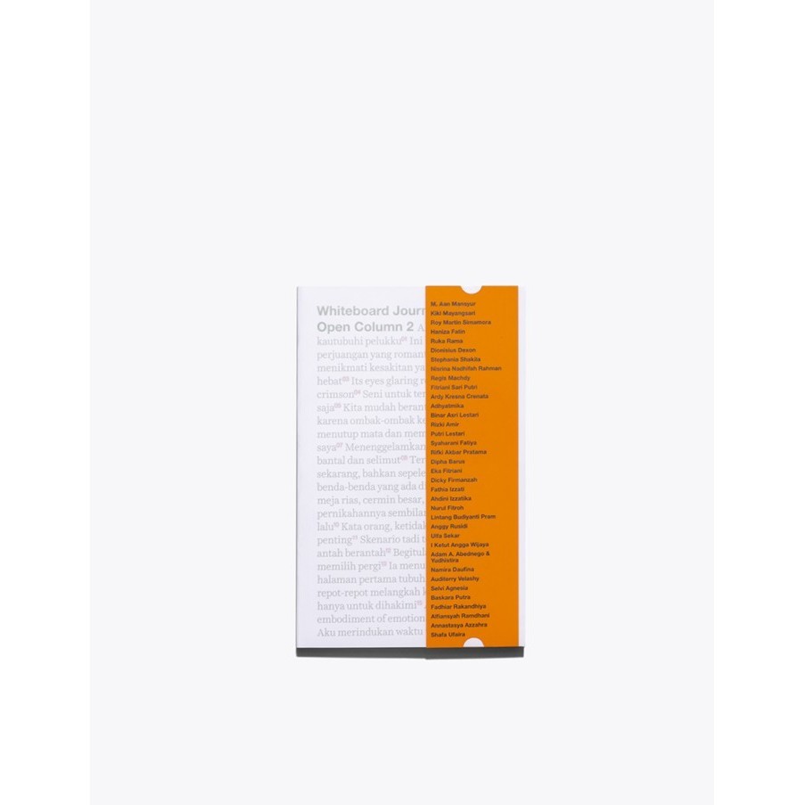 

Whiteboard Journal - Open Column 2 Book Orange