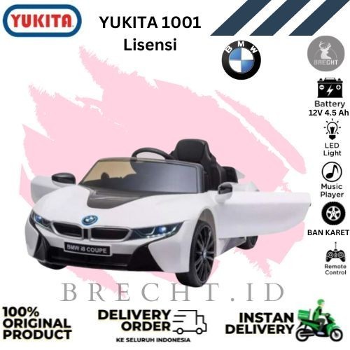 Mainan Anak Mobil Aki Bmw I8 Yukita 1001