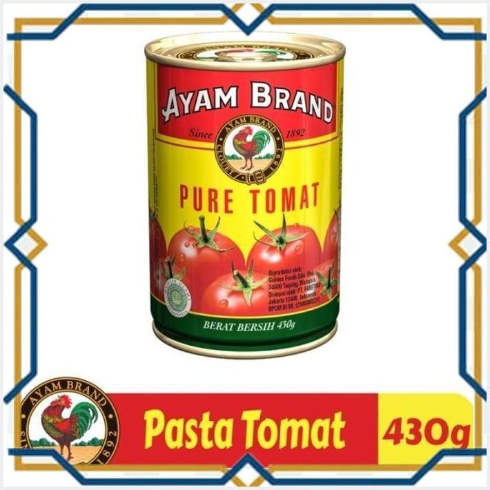 

[IKK] AYAM BRAND TOMATO PUREE 430 GR - PASTA TOMAT KALENG HALAL TANPA MSG