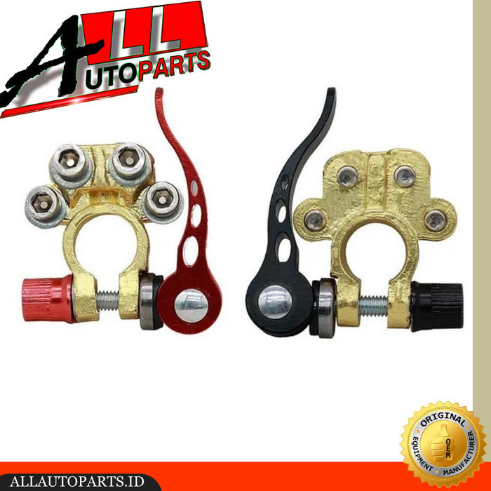 Kepala Aki Klem Aki Terminal Accu Mobil Bahan Kuningan