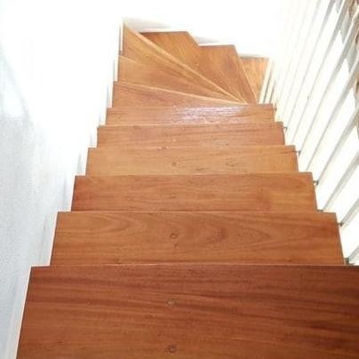 Anak tangga kayu mahoni papan trap tangga kayu asli mahoni GLM