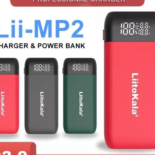 Lii-Mp2 Charger Powerbank Portable Usb C 18650 21700 Pd Qc 3.0