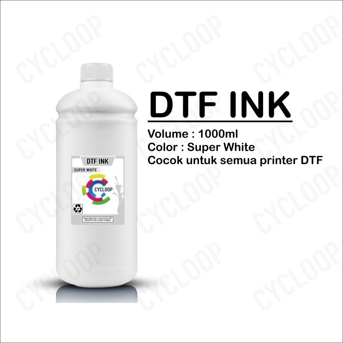 

White Pro Super Pekat Cycloop DTF ink