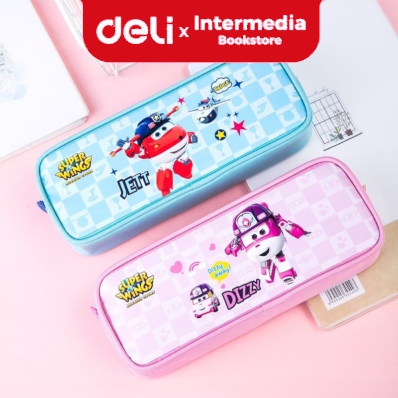 

Deli Tempat Pensil EZ87202 Deli Super Wings 220x80x45mm kain Oxford 2 warna