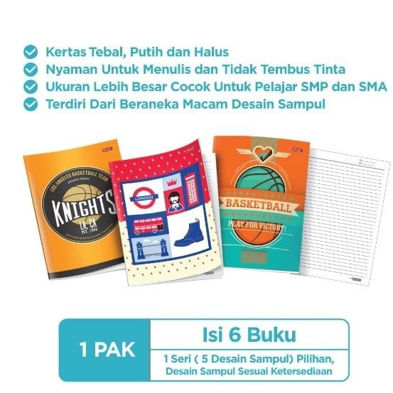 

gd-90 Big Boss Buku Tulis 42 Lembar TEBAL / 1 pack / 6 buku Terlaris