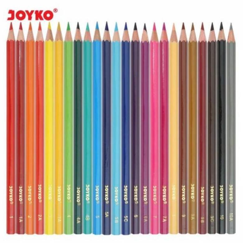 

t-56 Pensil warna Joyko 24 warna panjang CP-101 ( 1set/24wrn ) Berkualitas