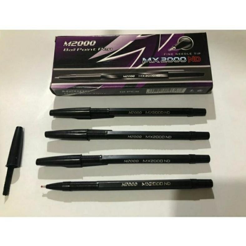 

dgh-43 PEN 12 pcs PULPEN M2000 WARNA HITAM Original