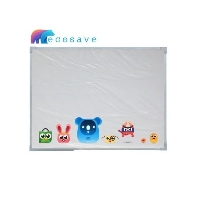 

Papan Tulis Whiteboard 40x60 Anak EcoSave Ori Murah Magnet - Gosend
