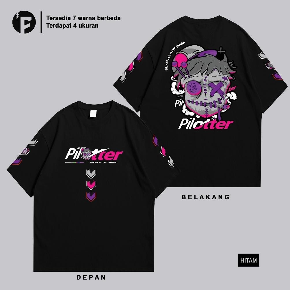 Promo Kaos Pilotter Smoker Ungu Original Merchandise Katun 24S Asli Pilotter Gank Pilotter Indonesia