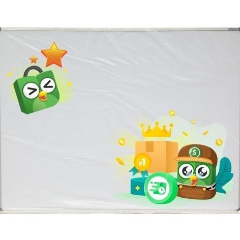 

White Board SAKANA 90 x 180 cm Papan Tulis Whiteboard 90x180cm Besar