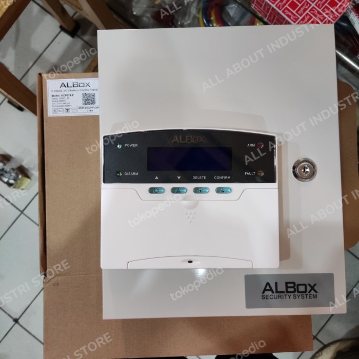 ACP824 ALBOX ALARM CONTROL PANEL 8 ZONE + KEYPAD ACP-824P ACP 824P 824 TERMURAH