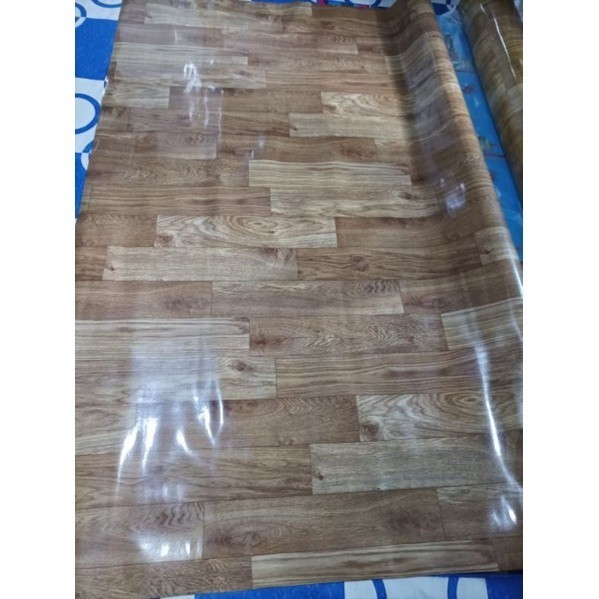 Asna Satu Roll Karpet Lantai Tikar Lantai Motif Vinyl Berlapis Spon/Busa Merk Korea Uk.2X20 Meter