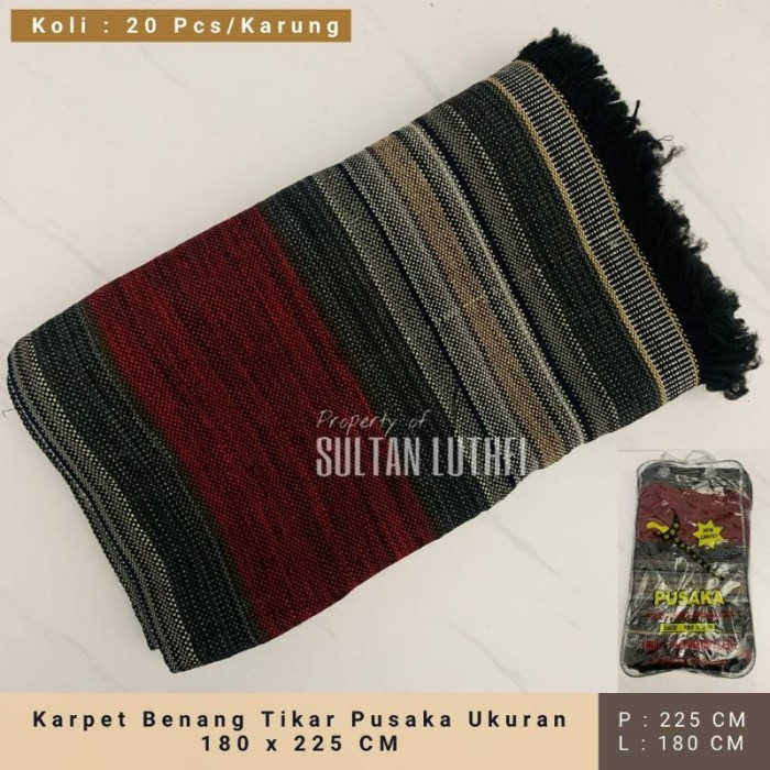 Asna Laris Karpet Benang Tikar Pusaka 180 Cm X 200 Cm