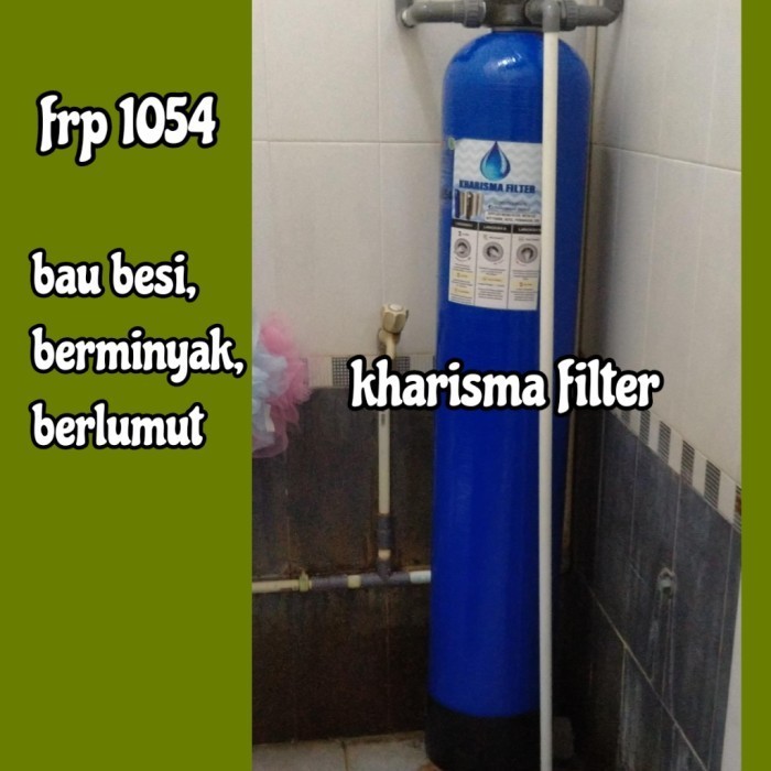 Ready Stok Filter Air Sumur Frp 1054 Biru , Untuk Bau Besi, Berminyak