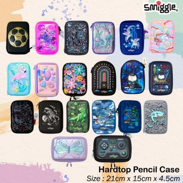 

Er-90 Smiggle Tempat Pensil Import Hardcase / Pensil Hardcase / Spiderman/ Owl/ Unicorn/ Shark /Lol Diskon Toko
