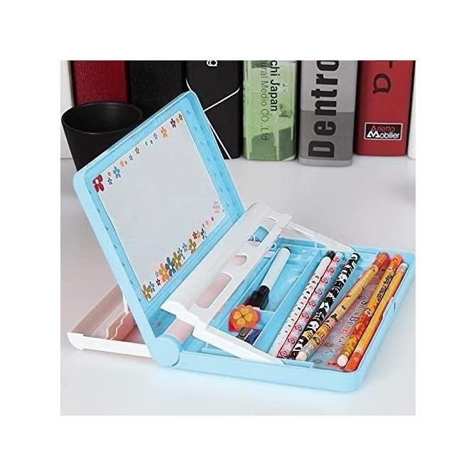 

Rt-69 (4 In 1) Multifungsi Drawing Whiteboard + Bookshelf Book Stand + Pencil Case Box + Ipad Mobile Stand - Km 8839 Terlaris