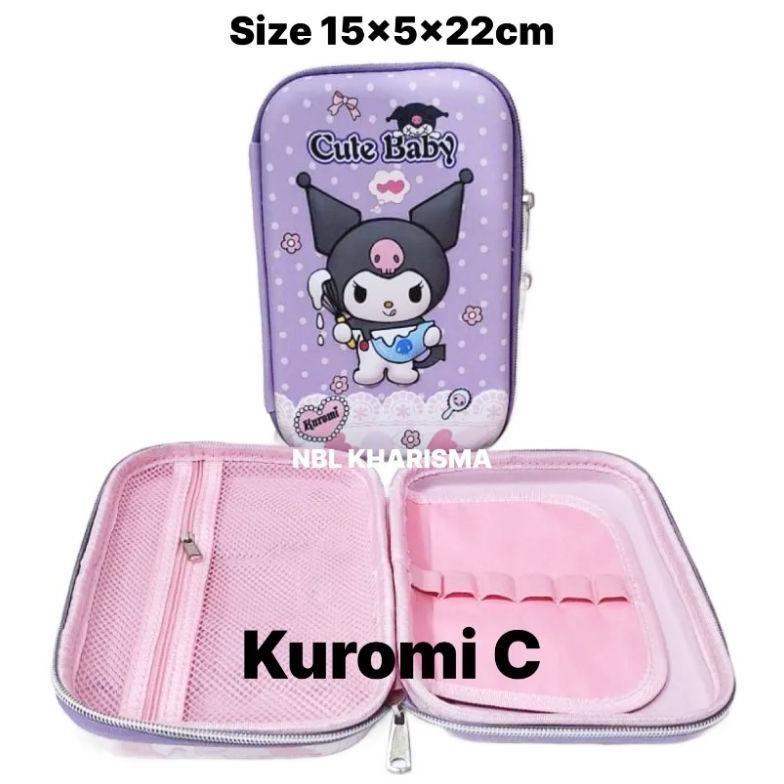 

TERLARIS TEMPAT PENSIL 3D KOTAK PENSIL ANAK PEREMPUAN 3D IMPORT WATERPROOF Motif Kuromi Cinomoro Melody Unicorn gh-67