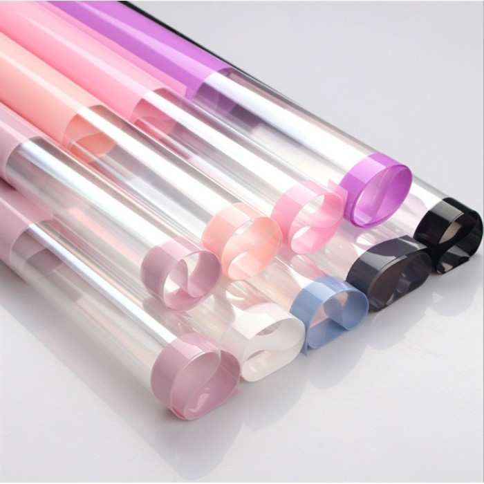 

MURAH 20 LEMBAR Kertas Buket Cellophane Flower Wrapping Color Frame KB6054