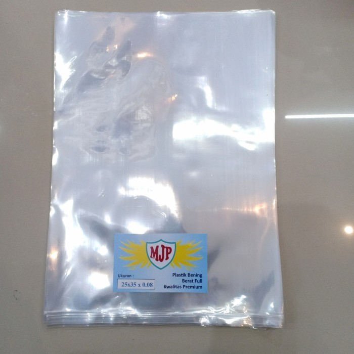 

MURAH Plastik PP Bening Tebal 08 Uk 25x35 Merk MJP Plastik Bungkus Snack