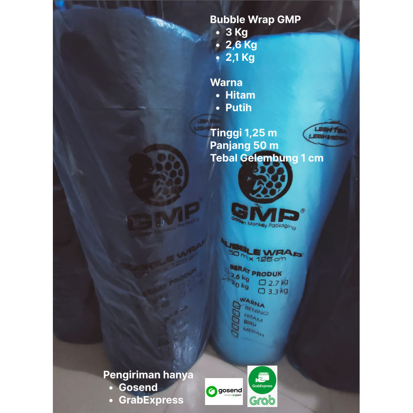 

BRG BARU Bubble Wrap GMP Murah 125cm x 50m Gosend Grab