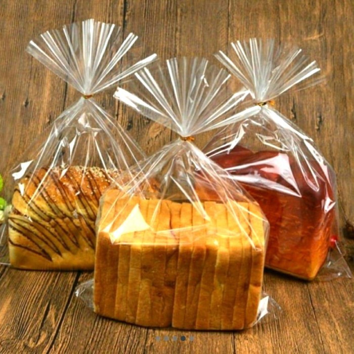 

BRG BARU plastik roti transparant 25*35+5 (gaset bawah).1 pack isi 50 pcs