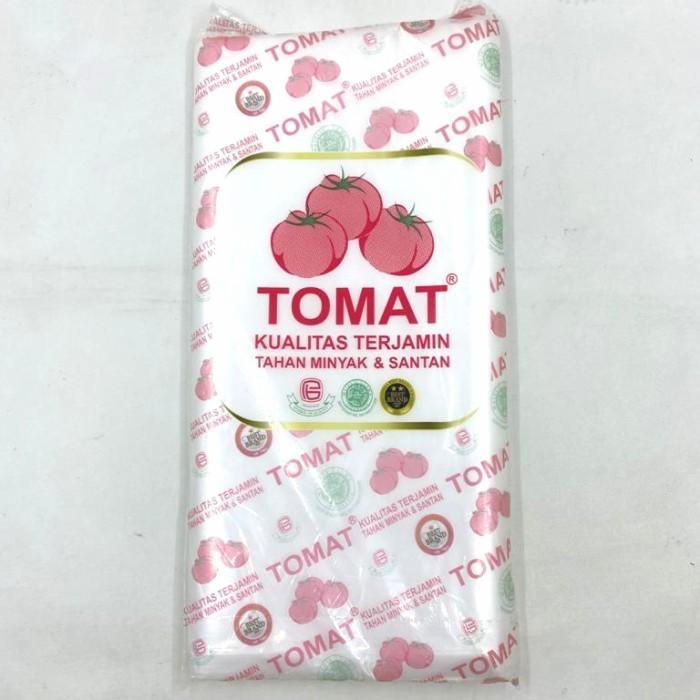 

MURAH Kantong plastik PE Merk TOMAT Kwalitas terjamin 500 gr ukuran 30x45 cm