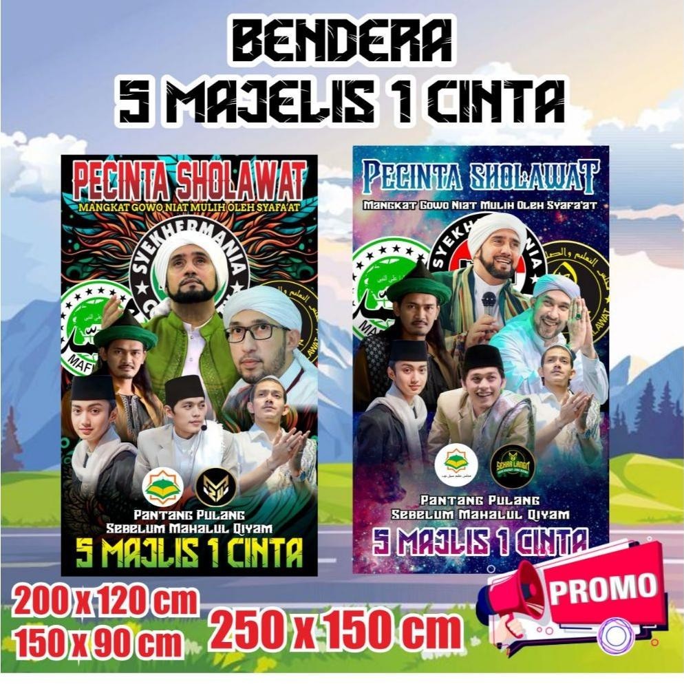 PROMOOO BENDERA SHOLAWAT SYEKHERMANIA ZAHIR MANIA MAFIA SHOLAWAT GUS AZMI GUS IQDAM