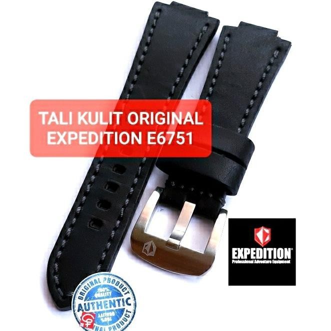 STRAP KULIT TALI JAM EXPEDITION E6751 E 6751 ORIGINAL GENUINE LEATHER