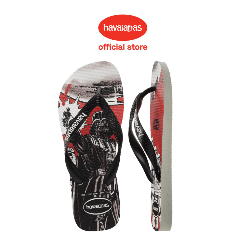 Havaianas 0128 Star Wars White/Black - Sandal Pria