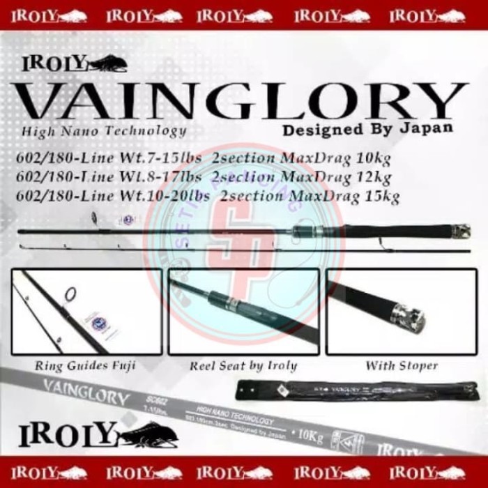 JORAN IROLY VAINGLORY 180/602 7-15LBS/8-17LBS/10-20LBS