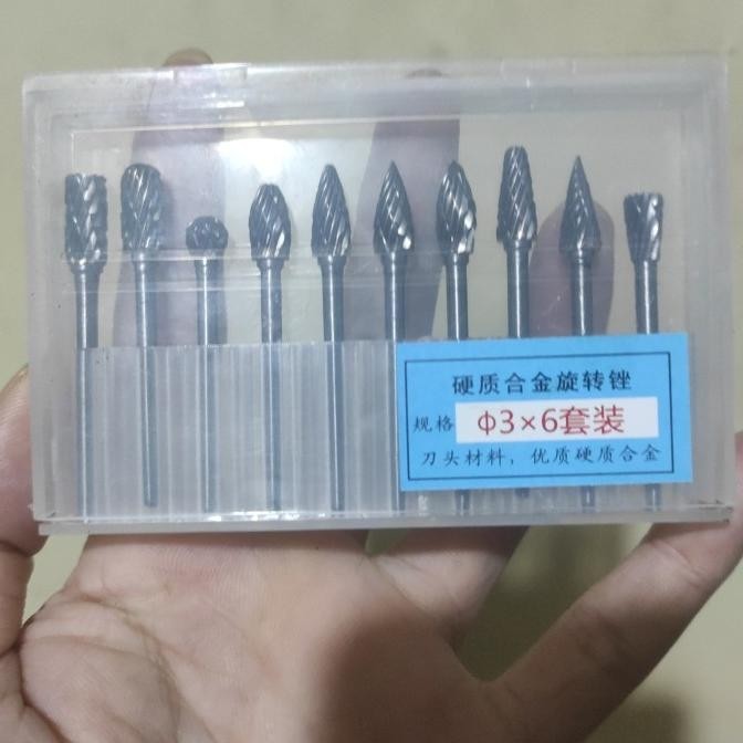 Mata bor Tuner / cuner besi mata bor tunner Tungsten Carbide As 3mm