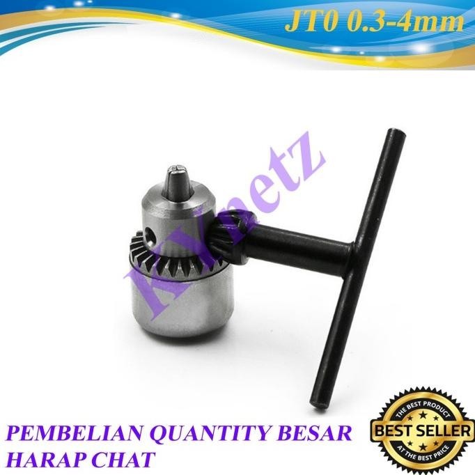 mata bor mini chuck bor mini 0.3-4mm + kunci L lengkap sesuai gambar