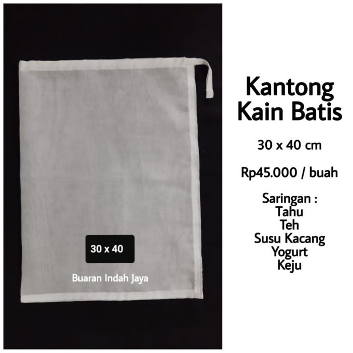 Kantong Kain Saringan Tahu