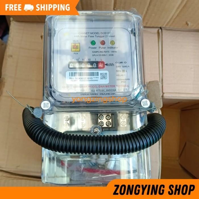 BARU KWH METER CANNET COMBO 5.40A METERAN LISTRIK PEMBANDING KOS ELEKTRIK 1P 1 PHASE ADA SEGELKWH ME