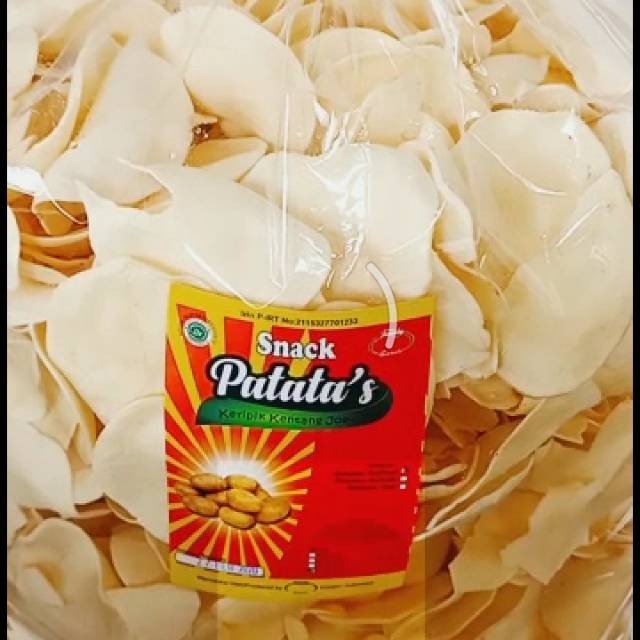 

Keripik kentang putih per 1kg renyah gurih