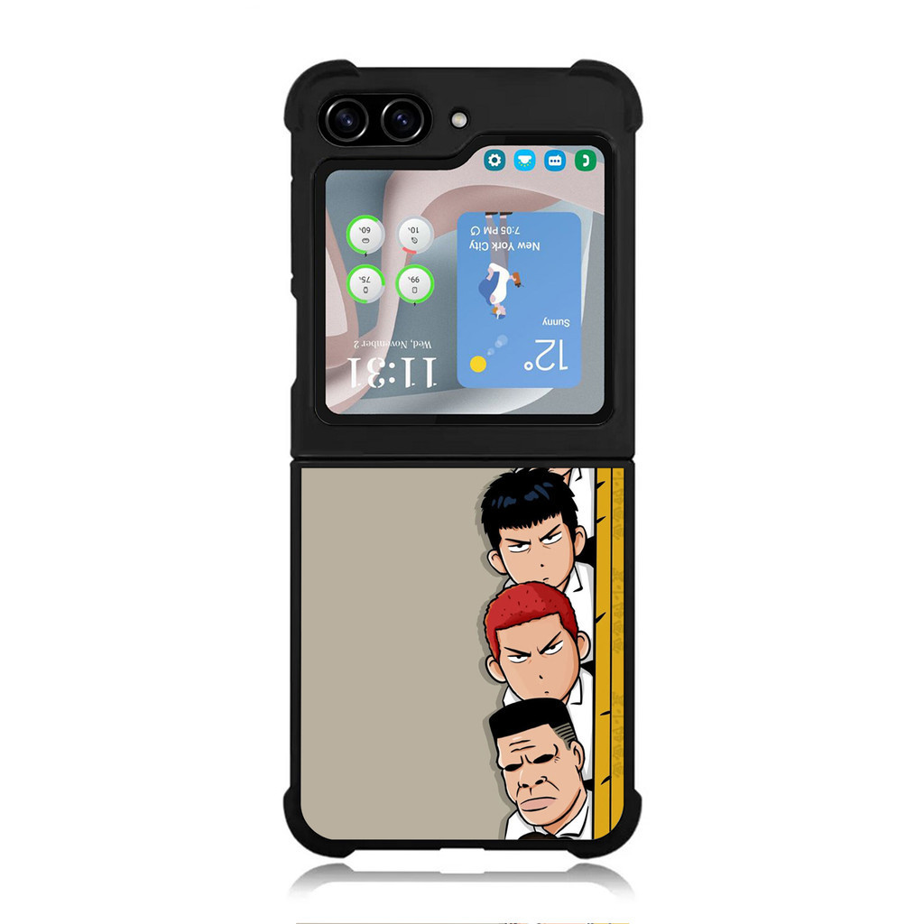 Case Casing Softcase Cover Samsung Galaxy Z Flip Fold 6 5 4 3 5g 5g Slam Dunk BG1234